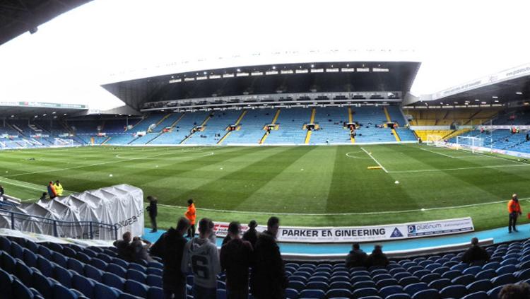 Tampilan dalam Stadion Elland Road markas Leeds United. Copyright: Istimewa