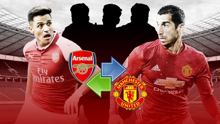 Henrikh Mkhitaryan dan Alexis Sanchez.