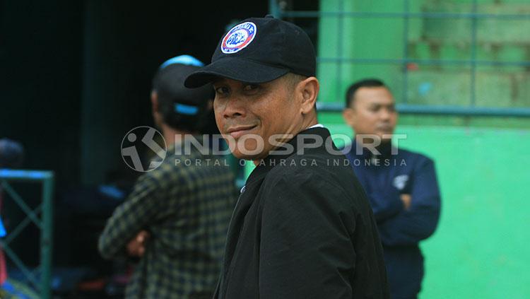 Pelatih Arema FC, Joko Susilo. Copyright: Ian Setiawan/INDOSPORT