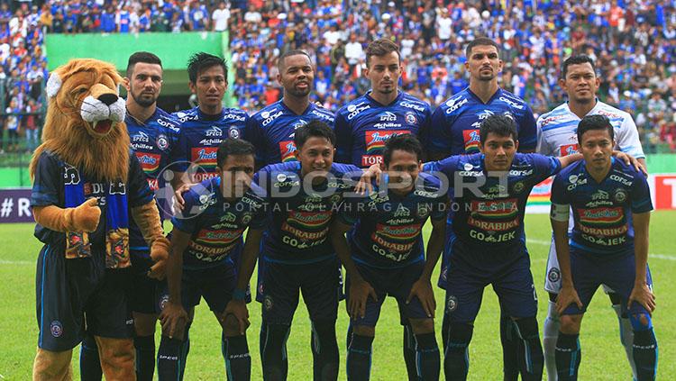 Skuat Arema FC. Copyright: Ian Setiawan/INDOSPORT