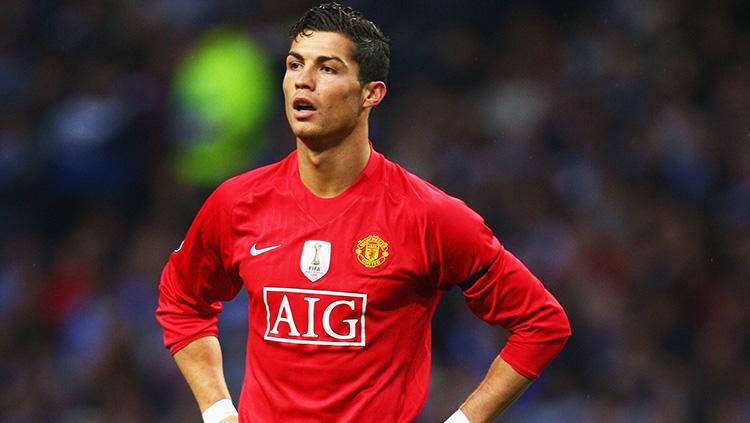 Cristiano Ronaldo saat masih bermain di Man United. Copyright: INDOSPORT