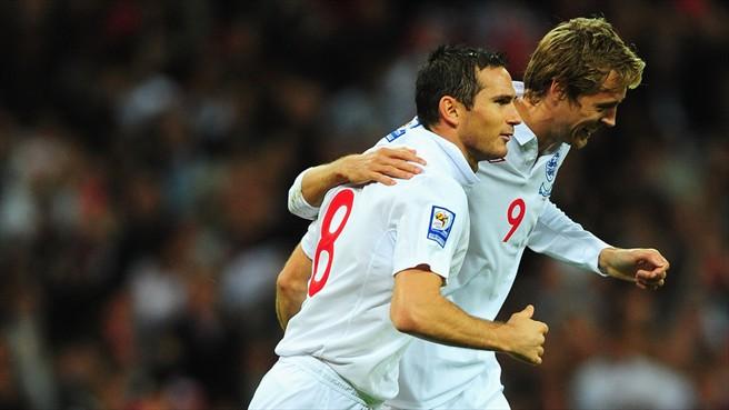 Frank Lampard dan Peter Crouch Copyright: UEFA