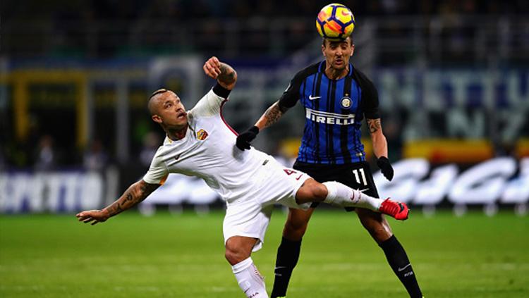 AS Roma vs Inter Milan. Copyright: INDOSPORT