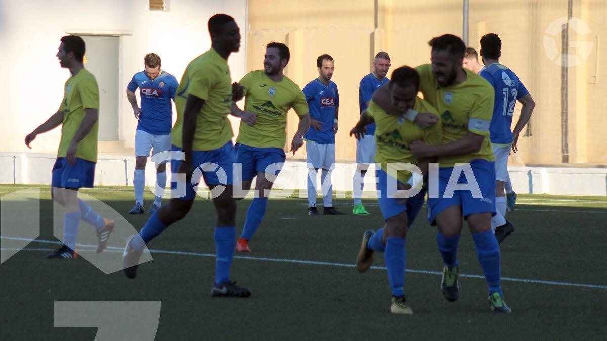 Dallen Ramadhan saat mencetak gol debut di divisi 5 Liga Spanyol