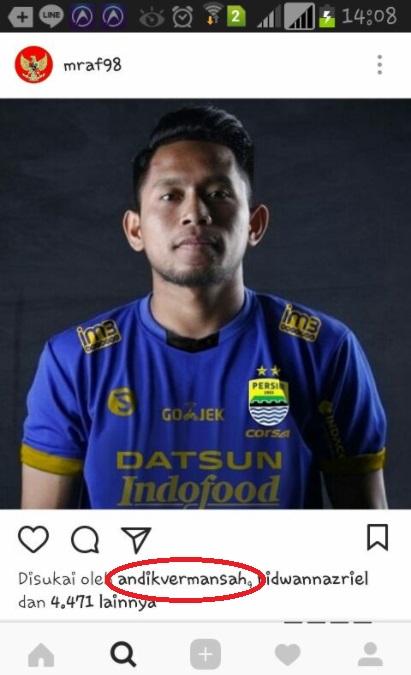 Ini bukti Andik Vermansah siap ke Persib Bandung Copyright: Instagram