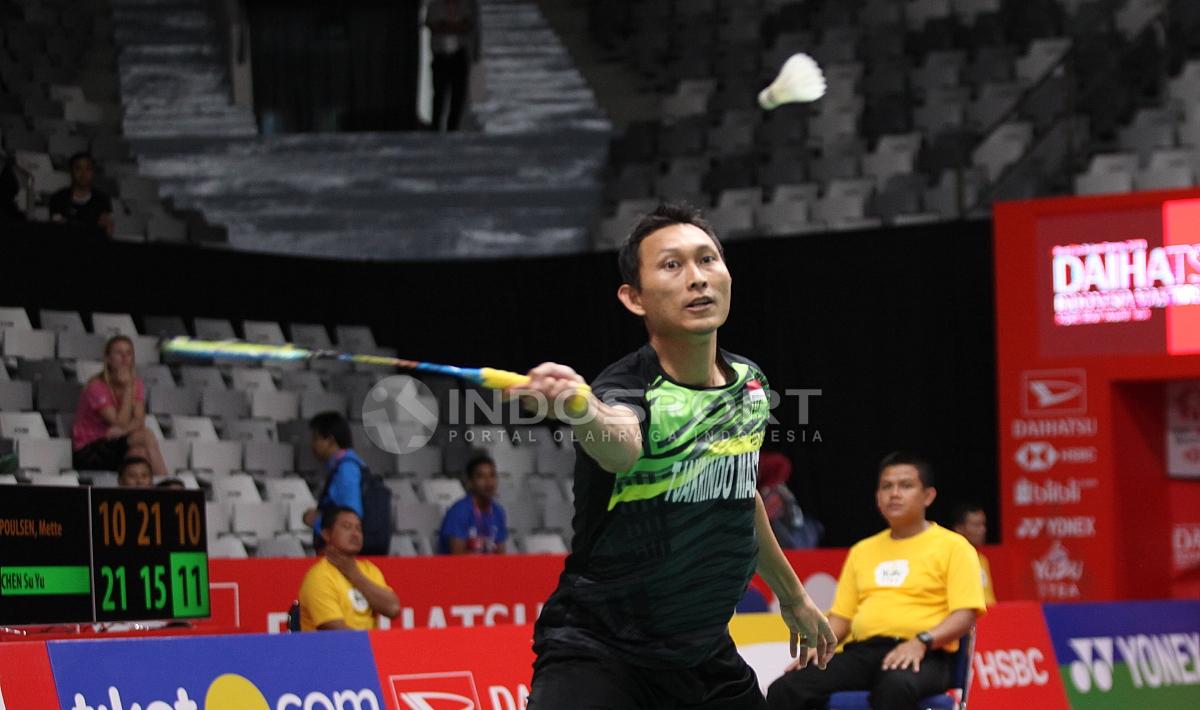 Mengenang momen saat pebulutangkis tunggal putra Sony Dwi Kuncoro menumbangkan legenda Malaysia, Lee Chong Wei di final Japan Open 2008. - INDOSPORT
