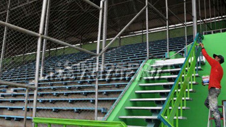 Renovasi Stadion Teladan Copyright: Kesuma Ramadhan/INDOSPORT