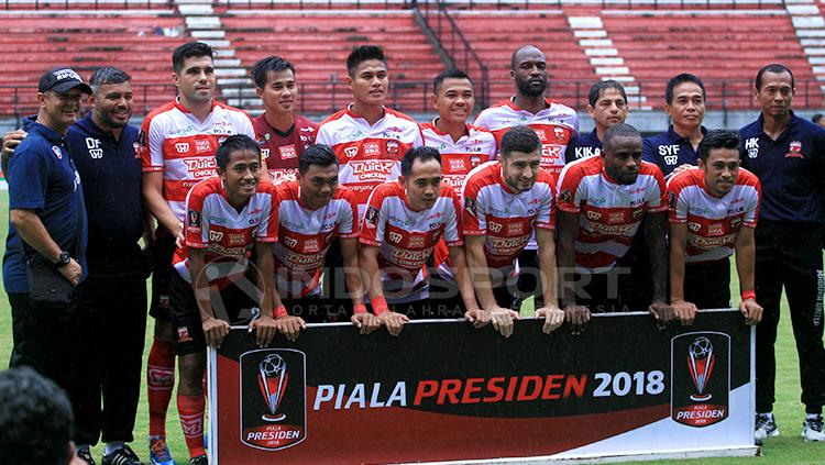 Skuad Madura United. Copyright: Ian Setiawan/INDOSPORT