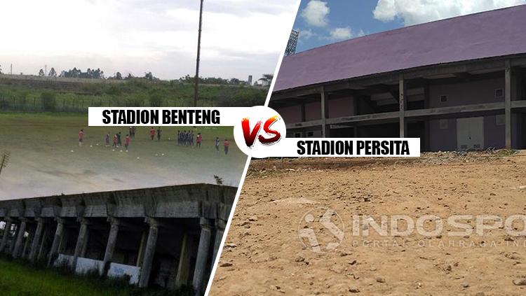 Stadion Benteng vs Stadion Persita. - INDOSPORT