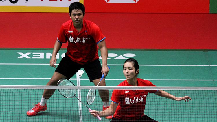 Yantoni Edy Saputra dan Marshella Gischa Islami di ajang Daihatsu Indonesia Masters 2018. - INDOSPORT