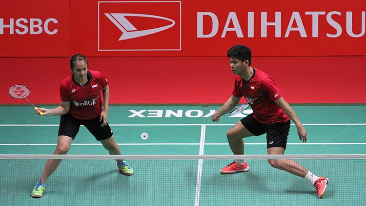 Praveen Jordan dan Melati Daeva Oktavianti di ajang Daihatsu Indonesia Masters 2018.