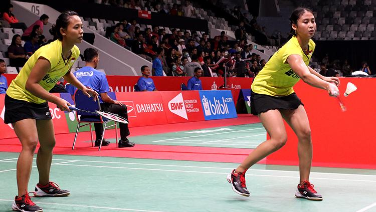 Della Destiara Haris dan Rizki Amelia Pradita di ajang Daihatsu Indonesia Masters 2018. Copyright: Humas Pelatnas PBSI