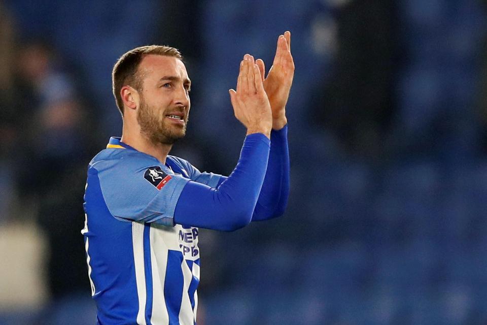 Glenn Murray saat memperkuat Brighton