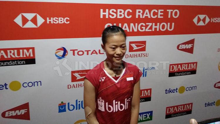 Fitriani di Indonesia Masters 2018.