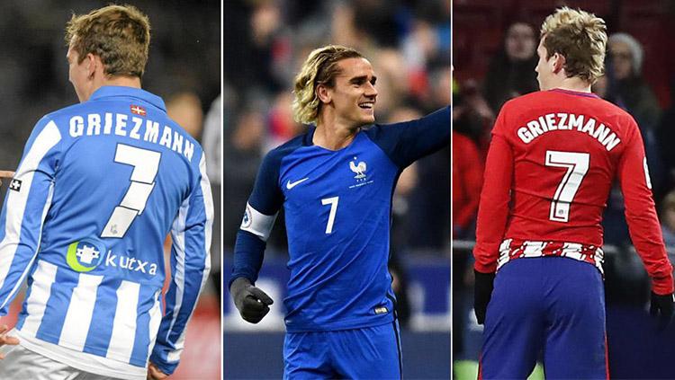 Nomor 7 identik dengan Antoine Griezmann Copyright: internet