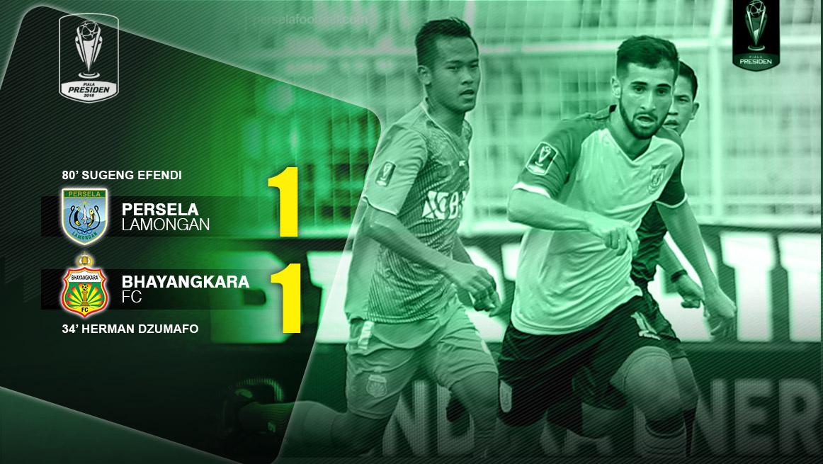 Persela Lamongan vs Bhayangkara FC Copyright: Twitter@PerselaFC