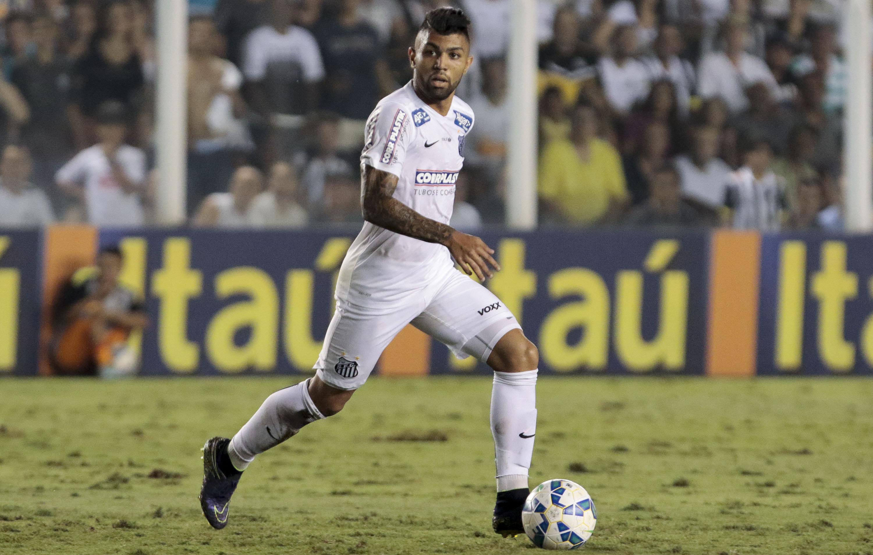 Gabriel Barbosa saat masih bermain untuk Santos. Copyright: INDOSPORT
