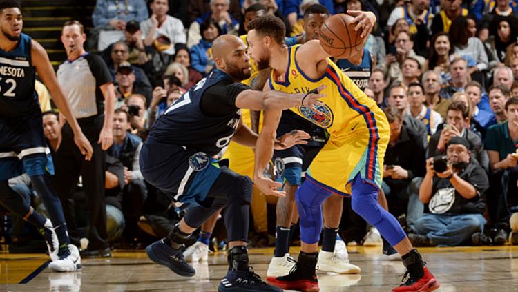 Minnesota Timberwolves vs Golden State Warriors Copyright: Indosport.com