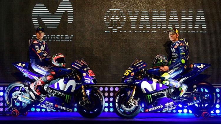 Maverick Vinales dan Valentino Rossi Copyright: Indosport.com