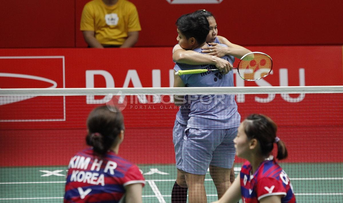 Greysia Polii/Apriani Rahayu vs Chae Yoo Jung/Hye Rin Kim Copyright: Herry Ibrahim/Indosport.com
