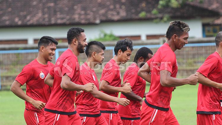 Skuat Persija latihan tertutup jelang lawan Bali United Copyright: Ruddy Kahizan/INDOSPORT