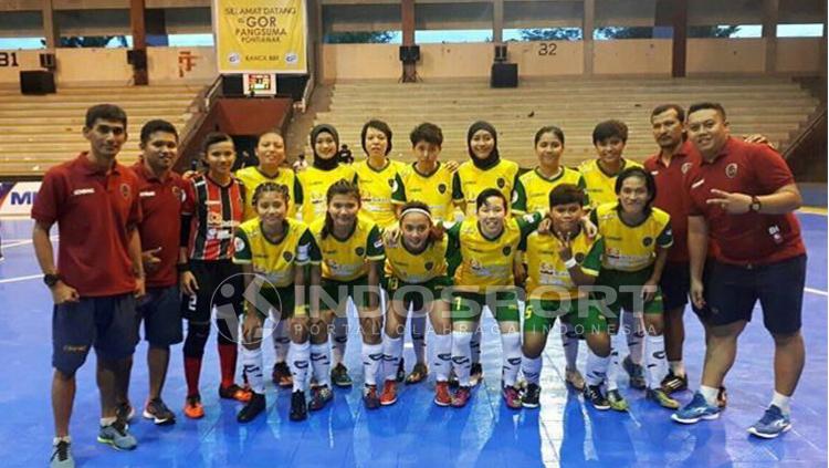 Tim Futsal Putri Muara Enim United di Pro Futsal League 2018 - INDOSPORT