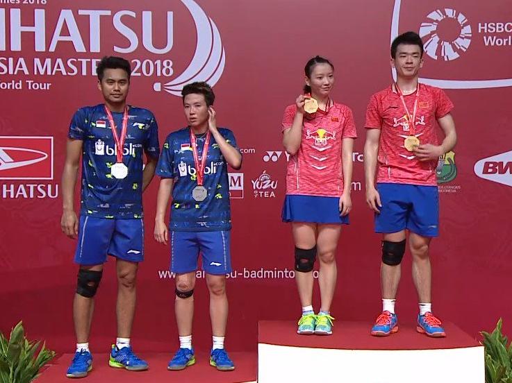 Tontowi Ahmad dan Liliyana Natsir gagal merengkuh gelar juara Indonesia Masters 2018 Copyright: Badminton Talk