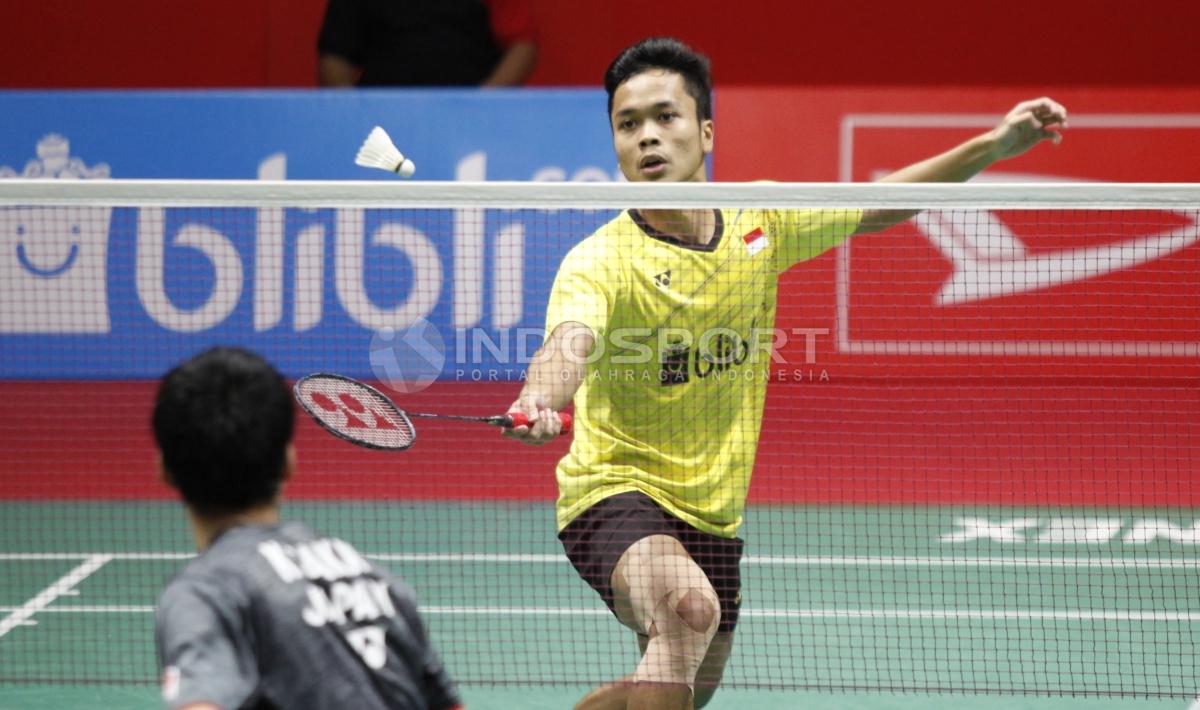 Tunggal putra Indonesia, Anthony Sinisuka Ginting. Copyright: Herry Ibrahim/INDOSPORT