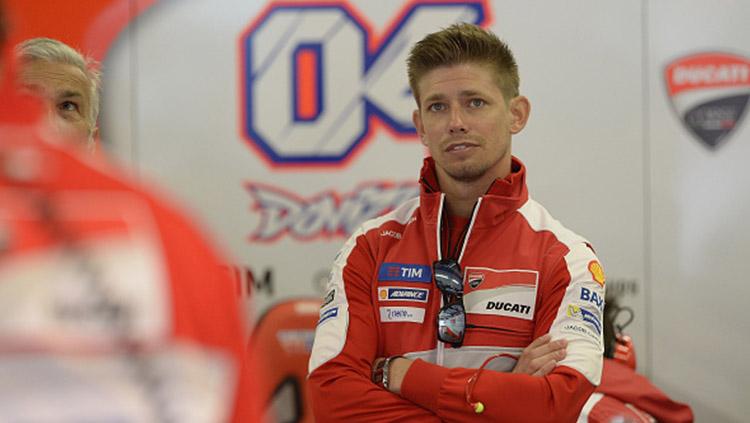 Casey Stoner saat jalani tes pramusim di Sepang.