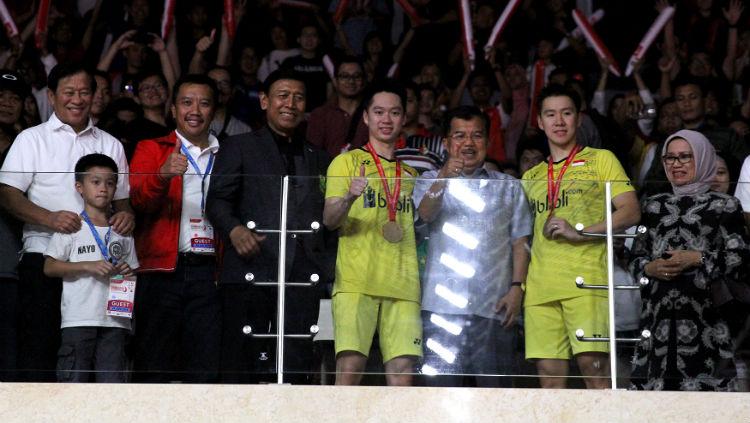 Markus Fernaldi Gideon-Kevin Sanjaya Sukamuljo Copyright: HUMAS PBSI