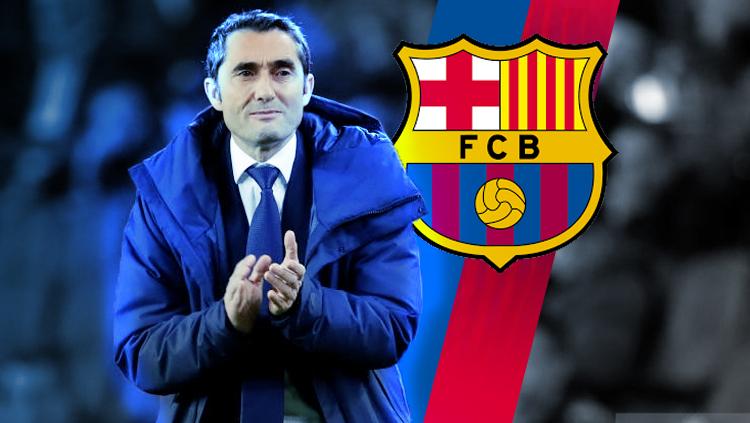 Pelatih Barcelona, Ernesto Valverde.