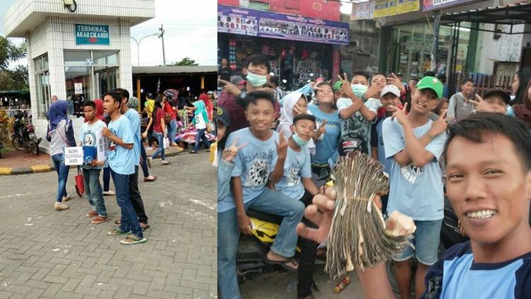 Aksi sosial Bala Singandaru peduli bencana Lebak. Copyright: Bala Singandaru