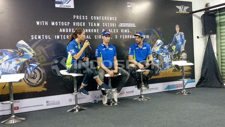 Andrea Iannone dan Alex Rins Copyright: Juni/INDOSPORT