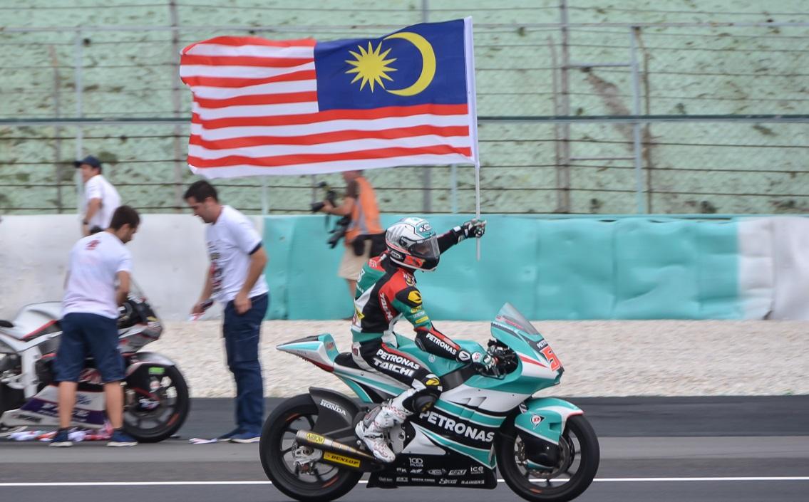 Hafizh Syahrin, pembalap MotoGP asal Malaysia.