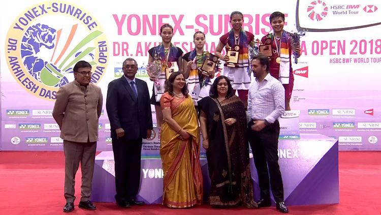 Ganda putri Indonesia, Apriyani Rahayu dan Greysia Polii jadi juara di India Open 2018.