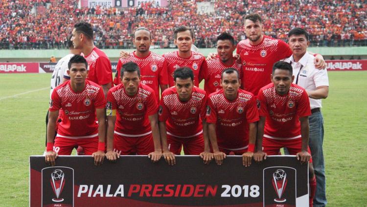 Skuad Persija Jakarta saat melawan Mitra Kukar. Copyright: Media Persija