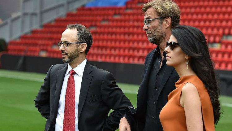 Presiden FSG (Fenway Sports Group) Mike Gordon dan pelatih Liverpool Jurgen Klopp. Copyright: Liverpool Echo