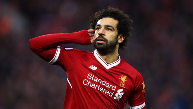 Pemain Liverpool Mohamed Salah.