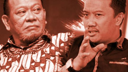 La Nyalla Mahmud Mattalitti dan Imam Nahrawi.