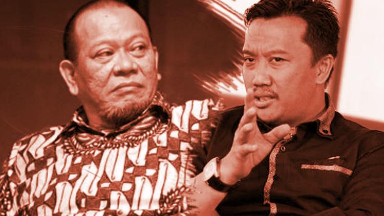 La Nyalla Mahmud Mattalitti dan Imam Nahrawi.