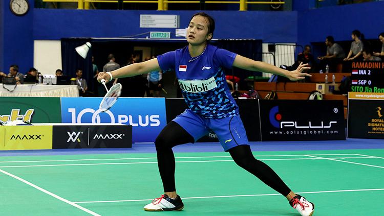 Hanna Ramadini kualifikasi Piala Thomas Uber 2108. Copyright: Humas Pelatnas PBSI