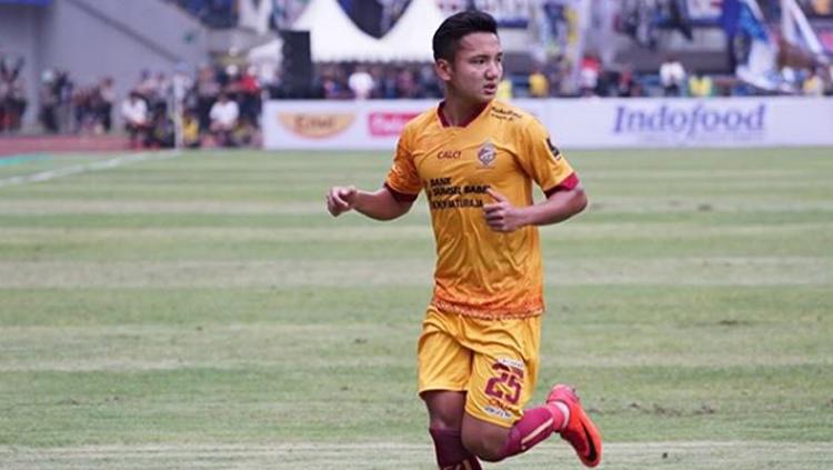 Gelandang Sriwijaya FC, Syahrian Abimanyu. Copyright: Instagram@SyahrianAbimanyu