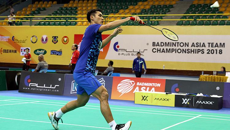 Jonatan Christie di kualifikasi Piala Thomas Uber 2018. Copyright: Humas Pelatnas PBSI