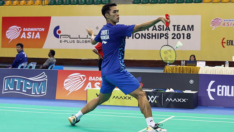 Jonatan Christie di kualifikasi Piala Thomas Uber 2018. Copyright: Humas Pelatnas PBSI