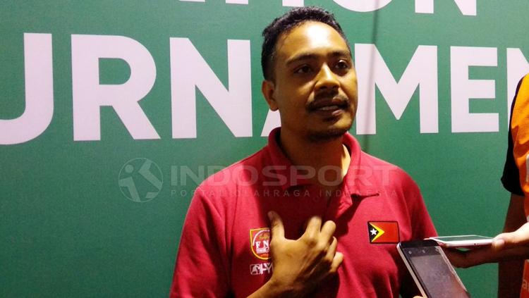 Manajer tim Timor Leste, Fonseca.