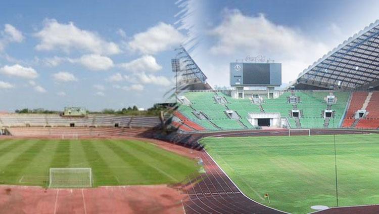 Stadion Darulaman (kiri) dan Stadion Shah Alam.
