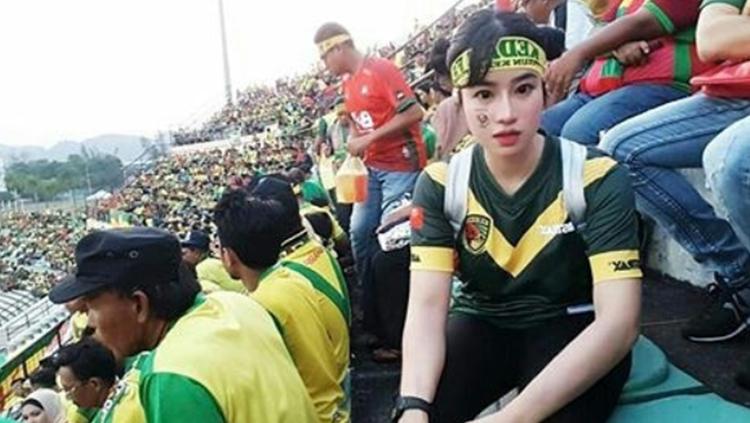 Fans wanita Kedah FA. Copyright: Istimewa