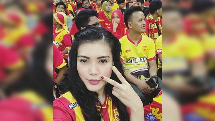 Fans wanita Selangor FA. Copyright: Istimewa