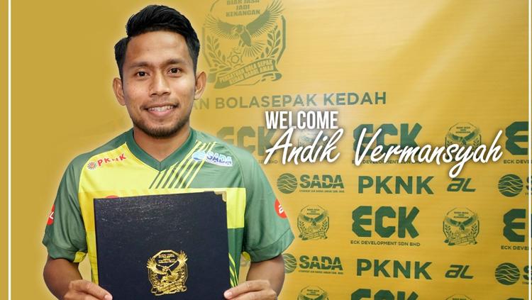 Andik Vermansah resmi ke Kedah FA. Copyright: Kedah FA