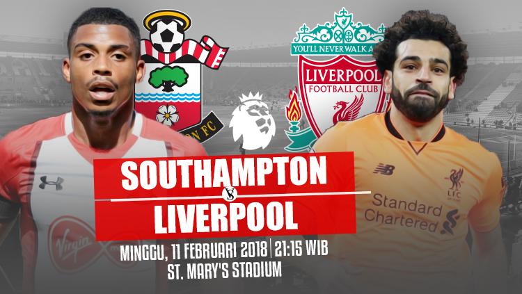Southampton vs Liverpool. - INDOSPORT